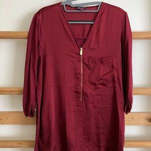 Vince Camuto Red 3/4 Sleeve Blouse